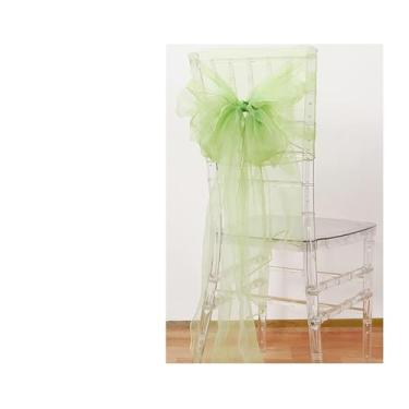 Imagem de Naroote Decoração de Casamento Cadeira Traseira Elegante Fio Conjunto para Banquetes e Casamentos Cadeira Arcos Faixas Brancas 10 Peças (160.06)