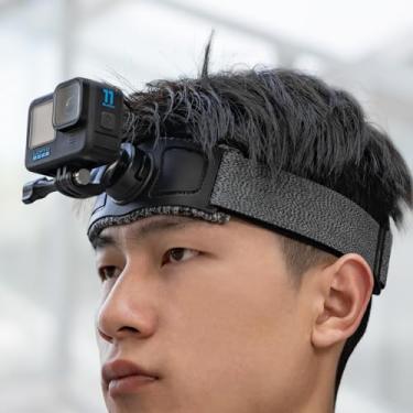 Imagem de SUREWO Novo suporte de alça de cabeça de liberação rápida para GoPro, cinto de cabeça ajustável compatível com GoPro Hero 13/12/11/10/9/8/7/6/5 preto, DJI Osmo Action 5 pro/4/3/2, Insta 360 e mais
