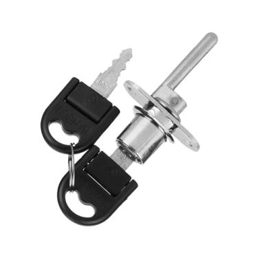 Imagem de Generic Bloqueio de Guarda-roupa Engrossado Arquivo de Segurança Bloqueio de Mesa de Escritório para Móveis 2 Peças (Fechadura única prateada de 19 mm)