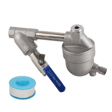 Imagem de Escorredor automático do compressor de ar Válvula de drenagem pneumática de aço inoxidável Escorredor do tanque de gás sem consumo para equipamentos de ar comprimido (YA S6 com filtro)