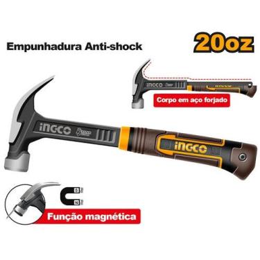 Imagem de Martelo Unha C/ Sist Absorção De Impacto 560G INGCO