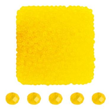 Imagem de Mandala Crafts Contas de cristal briolette de girassol de 3 mm – 1500 contas de vidro facetadas para fabricação de joias, suprimentos de contas, artesanato DIY, pulseiras, colares, brincos e contas