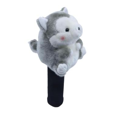 Imagem de YIJU Capa protetora de pelúcia para taco de golfe, acessório divertido e a arranhões, ideal para presentear homens e mulheres, Cão de Madeira Do Fairway