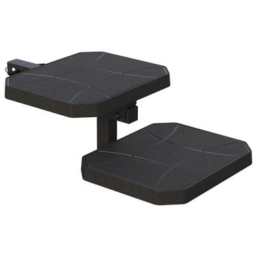 Imagem de YS03 Degrau de engate de reboque de dois estágios para receptor de engate de 5 cm | Ajuda cães a entrar e sair do carro Van SUV | Tamanho 21 x 17 x 7,6 cm.