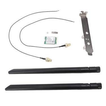 Imagem de Fabater Placa WiFi M.2 Avançada 1800Mbps 5.2 Placa de Rede Sem Fio Tecnologia MU-MIMO para Transmissão de Alta Velocidade, Conexão Estável, Adequada para Vários Dispositivos, (Suporte para antenas