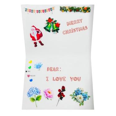 Imagem de VBESTLIFE Cartão de Felicitações Gravável por Voz, Cartão de Aniversário Personalizado Com Mensagem de Voz de 4 Minutos para Amigos, Família, Inclui Canetas Marcadoras e Envelope