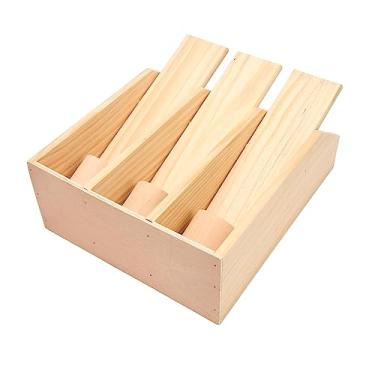 Imagem de Acouto Brinquedos Interativos de Forrageamento para Cães - Brinquedo de Forrageamento de Madeira para Animais de Estimação Cães, Gatos e Pequenos Animais de Estimação - Treinamento Divertido e