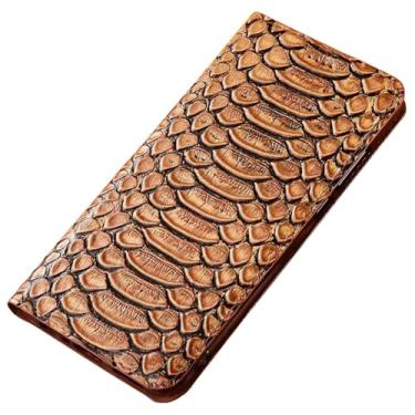 Imagem de LTLMYDAM Capa de couro genuíno para Xiaomi 17 Pro Max/17 Pro/17, estilo empresarial, fecho magnético, capa carteira fólio à prova de choque TPU interno, marrom, 17 Pro Max