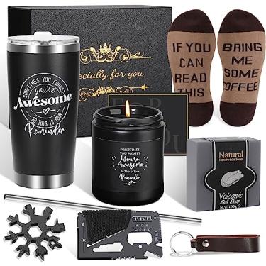 Imagem de Cesta de presente para homens – Pacote de cuidados para chefe, professor, colega de trabalho, enfermeira, pai e marido – aniversário, fique bem logo, obrigado, Natal e caixa de presente para ele