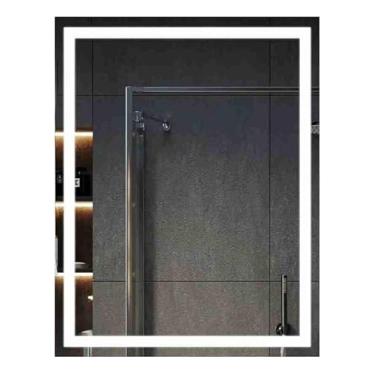 Imagem de Espelho Retangular 130x90 Cm Jateado Led Com Touch Premium