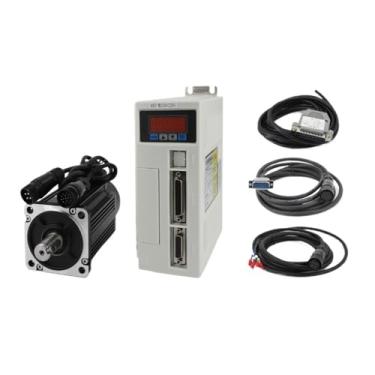 Imagem de S25HH0 Simulador DIY 400W para 1KW AC Servo Motor 80ST 220V Correspondente Branco Silencioso AC Servo Drive Baixo Ruído Ímã Permanente AASD-15A (80ST-M04025 AASD-20A)