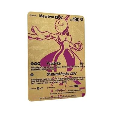 Imagem de Cartão Metálico Pokémon De 10000 Pontos Arceus Charizard Mewtwo Vmax G