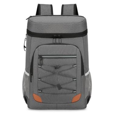 Imagem de Mochila de Coolers Isolada e à Prova Vazamentos com Compartimento para Almoço Água - Piqueniques Viagens Esportes Grande Capacidade Forro Leve