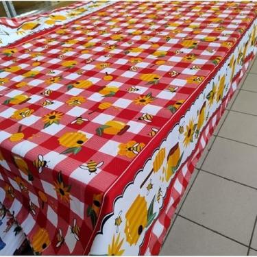 Imagem de Kit 3 Toalhas de Mesa Oxford Estampadas Luxo Importado para Mesa Retangular e Quadrada 4 6 e 10 Cadeiras (Retangular 6cad 2,00x1,40)