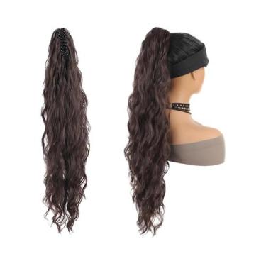 Imagem de Extensão De Cabelo Sintético Em Rabo De Cavalo Com Clipe De 26 Polegad