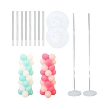Imagem de Kit De Suporte Para Arco De Balões De 8,4 Pés, 2 Conjuntos, Coluna De 