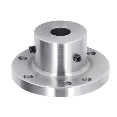 Imagem de Cryfokt Placa Frontal de Torno de Aço de Alto Manganês Com Placa de Flange de Mandril de 6 Furos de Montagem para K11 80, Segura e Resistente para Trabalhadores de Oficina (25mm)