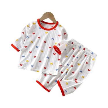 Imagem de Conjuntos De Pijamas De Algodão Para Bebês Com Manga Longa Roupas De D