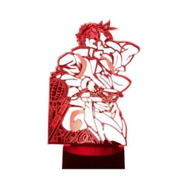 Imagem de Luz Noturna 3D JoJo's Bizarre Adventure Para Decoração De Quarto, Lâmp