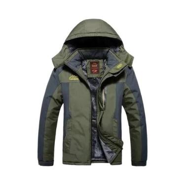 Imagem de Jaqueta De Inverno Masculina plus Size 9XL Impermeável Com Capuz, Casa