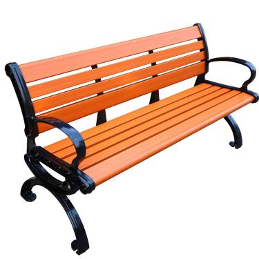 Imagem de LOERSS Banco de jardim externo de 59 polegadas, banco de pátio, banco de parque, banco ao ar livre, banco de jardim para 3-4 pessoas, moldura de metal de ferro fundido, banco de parque, para varanda