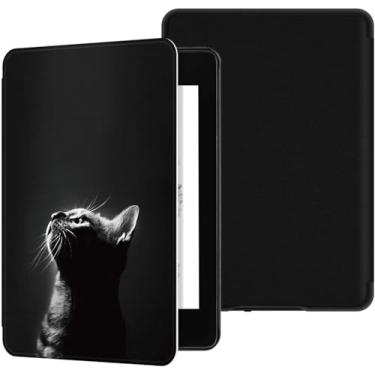 Imagem de Capa para Kindle Colorsoft Com Alça + Película - Tela 7 polegadas - 2025 - Case Kindle Colorsoft Signature (Gato)