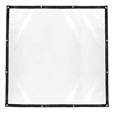 Imagem de ZJchao Capa Plástica Transparente de Lona Transparente Com Ilhós, Material Pe Resistente para Galinheiro, Estufa, Proteção de Plantas, Tamanho 1.5x1.5m (#3)