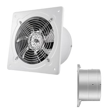 Imagem de HYZHANHONG Ventoinha de Exaustão de 6 Polegadas, Ventoinha de Exaustão de Parede 308CFM para Cozinha, Ventoinha Extratora de Metal para Sótão, Garagem, Ventilação de Janela (220V, Branco),110v,6inch
