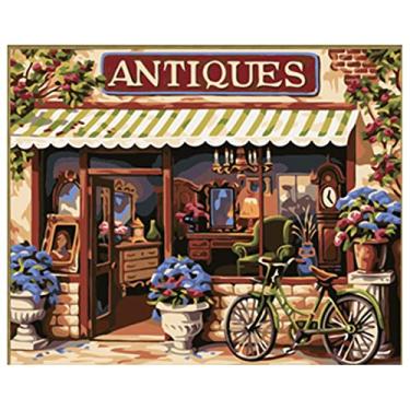 Imagem de Kit de Pintura por Número em Tela para a Óleo DIY com Padrão Casa Contos Fadas Adultos e Iniciantes Artesanato Decoração Parede Residencial Presente S