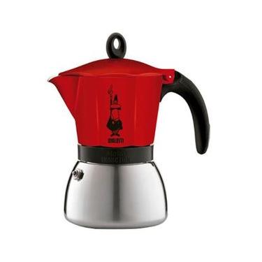 Imagem de Cafeteira Italiana Bialetti Moka Induction em Alumínio 6 Xícaras – Vermelha