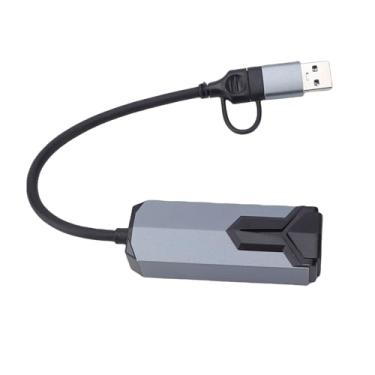 Imagem de GOWENIC Adaptador USB/USB C para Ethernet 2 Em 1, Adaptador de Rede LAN Tipo C para RJ45 2.5G, Compatível Com USB4 e Thunderbolt 4/5, Caixa de Alumínio, para Wins, para Mac OS