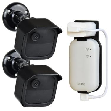 Imagem de Suporte de montagem de câmera externo totalmente novo Blink, 2 pacotes com invólucro/montagem à prova de intempéries com módulo de sincronização intermitente para sistema de segurança externo intermitente (câmera piscante não incluída)