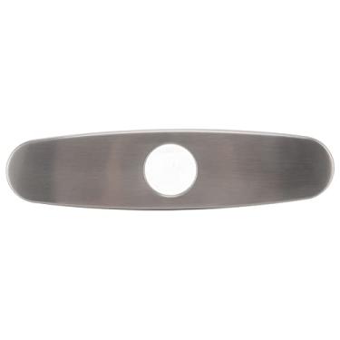 Imagem de Naroote Tampa do Furo da Torneira da Pia Painel Decorativo de Aço Inoxidável 304 Escovado para Torneira Pia Cozinha, Placa de Escudo à Prova de Ferrugem para Torneiras de Furo único