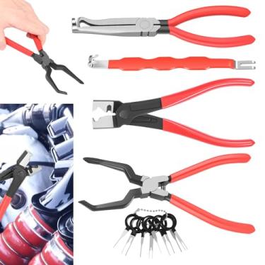 Imagem de 5 peças de alicate de desconexão elétrica para carros, ferramenta de desconexão de conector elétrico automotivo com kit de ferramentas de remoção de terminal para caminhão SUV. (1 conjunto, gaiolas)