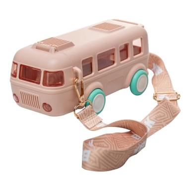 Imagem de WOLFF - Garrafa Squeeze Infantil Ônibus 500ml Rosa Plástico