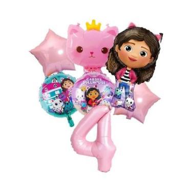 Imagem de Conjunto De Balões Gabby Dollhouse Para Meninas, Decoração De Festa De