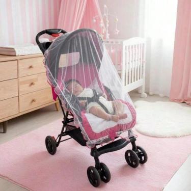 Imagem de Mosquiteiro Para Carrinho de Bebê Universal com Aplicações Diversas Co