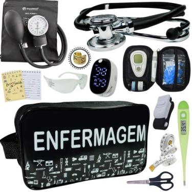 Imagem de Kit Enfermagem Aparelho Pressão Esteto Frete Grátis Promocao - Love Sa