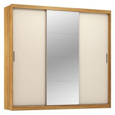 Imagem de Guarda Roupa Casal Dalila 32415 Cinamon Touch Off White Flex - Demóbil