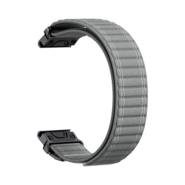 Imagem de Pulseira De Nylon Trançada QuickFit De 22mm 26mm Para Garmin Fenix E 7
