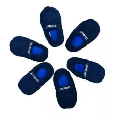 Imagem de Pantufa Térmica Hot Socks Aquecida no Microondas Azul Tam. Pequeno