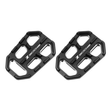 Imagem de Anti-derrapante Frente após footpegs pé pegs para z650 z650rs z900 z900rs ninja650 z900se z 650 650rs 900 900se(Black F)