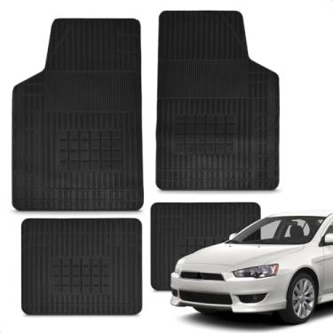 Imagem de Jogo Tapete 100% Borracha Lancer 2010 a 2019 Impermeável Antiderrapante Automotivo 4 Peças