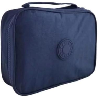 Imagem de Estojo Box Escolar Grande ou Nescessaire para todas as Idades Cor Azul
