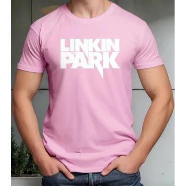 Imagem de Camiseta Camisa Algodão Feminina Masculina Adulto Banda de Rock Linkin