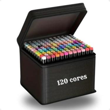 Imagem de Canetinhas Ponta Dupla Touch - Cores Para Livros De Colorir E Uso Escolar (120 Cores)