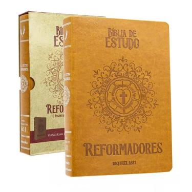 Imagem de Bíblia King James 1611 De Estudos Reformadores - Capa Luxo Caramelo - 