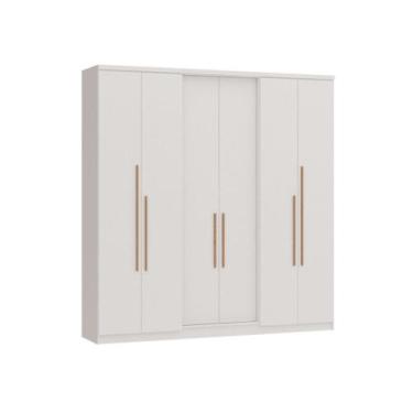 Imagem de Guarda Roupa Casal 6 Portas 2 Gavetas SONATA NEW 3271A Móveis Castro. 