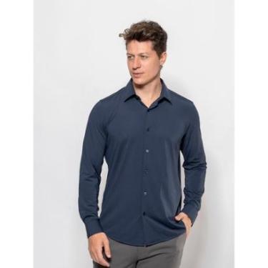 Imagem de Camisa Masculina Casual em Poliamida Confortável Crocker - 50676-Masculino