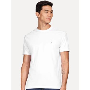 Imagem de Camiseta Aramis Masculina Basic Lisa Dark Logo Branca-Masculino